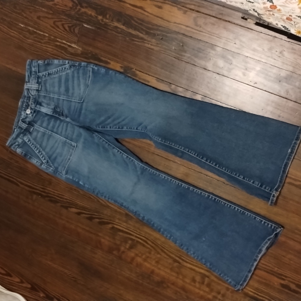 American eagle super high rise flare jeans size 8